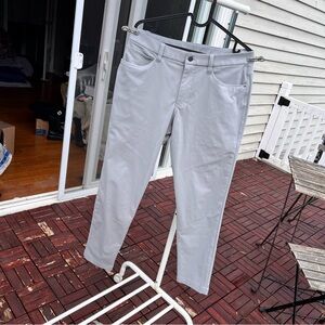 lululemon stretch pants grey men size 30